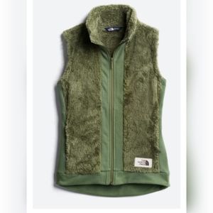 The North Face fuzzy vest